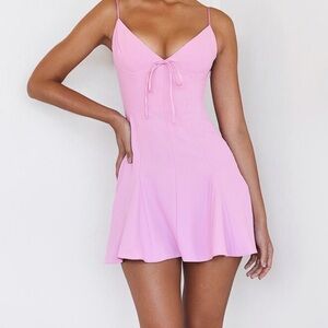 Mistress rocks open back mini dress pink